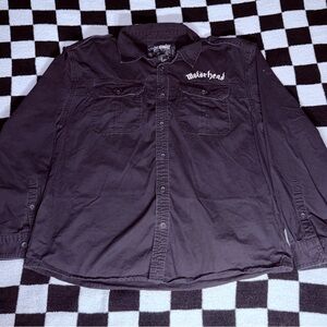 Motörhead Black Button-Up Work Shirt